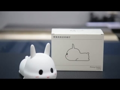 シリコン 可愛い7色 LED 子供 動物 ナイトライト 漫画 赤ちゃん 幼稚園 ランプ ウサギ